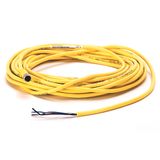 Cordsets, Pico, Straight Female, 4 Pin, 60VAC, 75VDC, 4A, 5m