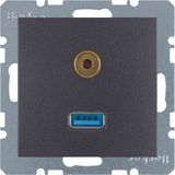 USB/3.5 mm audio soc. out., B.3/B.7, ant., matt