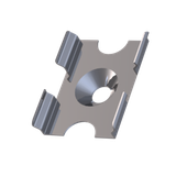 Mounting clip for profile M, Bracket Metall MEDIUM