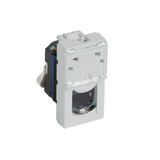 Arteor CAT 6 FTP RJ45 Socket 1 Module Soft Alu