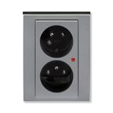 5593H-C02357 69 Double socket outlet with earthing pins and surge protection ; 5593H-C02357 69