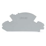 End plate 1.5 mm thick without lock-out seal option gray