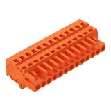 1-conductor female connector CAGE CLAMP® 2.5 mm² orange