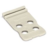 Strain relief plate 12.5 mm wide light gray