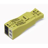 Luminaire disconnect connector 2-pole yellow