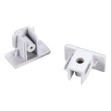 End caps for 1-phase high-voltage track, 2pcs., white