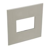 American and South African standard plate Arteor square version 3 modules for 4'' x 4'' box - champagne