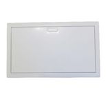 Extra flat metal door for 3 row 36+6 module cabinet - white RAL9010