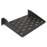 19'' FIXED SHELF - DEPTH 260MM - 2U - BLACK