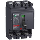 circuit breaker basic frame, ComPact NSX250F, 36 kA at 415 VAC 50/60 Hz, 250 A, without trip unit, 3 poles