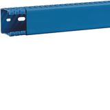 Slotted panel trunking made of PVC BA6 40x40mm blue