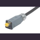 Han3A RJ45 Hybrid 10G Cat6 plug 8+4p IDC