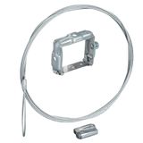 spring fixing bracket, Canalis KBB, 25 A and 40 A, suspended by 3m of cable with lock, galvanized version