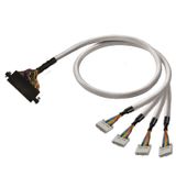 PLC-wire, Digital signals, 10-pole, Cable LiYY, 2 m, 0.14 mm²