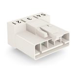Plug for PCBs angled 5-pole white