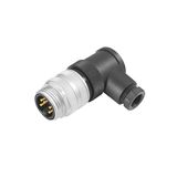 Round plug (field customisable), pin, 90&deg;, Screw connection, 7/8",