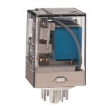 Allen-Bradley, 700-HA General Purpose Tube Base Relay, 10 Amp Contact, 3PDT, 120V 50/60Hz, Pilot Light