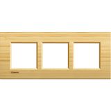 LL - COVER PLATE 2X3P 57MM BAMBOO