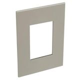 American and South African standard plate Arteor square version 3 modules for 2'' x 4'' box - champagne