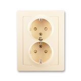 ND5512G-A2341 C1 Exchangeable part of 2gang socket outlet cover ; ND5512G-A2341 C1