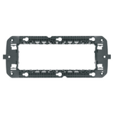 FRENCH STANDARD SUPPORT - 6 MODULES WITH SCREWS - HORIZONTAL CENTRE DISTANCE 2X57mm - CHORUSMART
