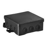 Surface junction box NS7 FASTBOX&HOOK black