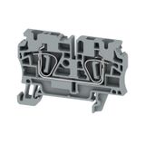 Feed-through terminal block, Tension-clamp connection, 4 mm², 800 V, 3