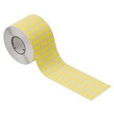 Device marking, Self-adhesive, halogen-free, 101 mm, Vinyl film, yello