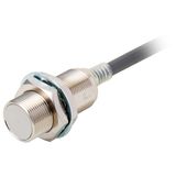 Proximity sensor, inductive, nickel brass, M18, shielded, 7 mm, AC/DC