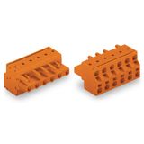 2-conductor female connector Push-in CAGE CLAMP® 2.5 mm² orange