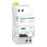 Residual current breaker with overcurrent protection (RCBO), Acti9 iCV40, 1P+N, 13 A, C Curve, 6000 A, 30 mA, A type