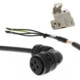 1S series servo motor power cable, 10 m, non braked, 400 V: 2 k W (100 AA045308F