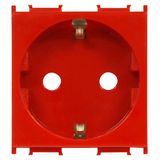 Socket with higher protection cover red 16A