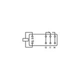 Basic relay Nominal input voltage: 24 VDC 1 changeover contact