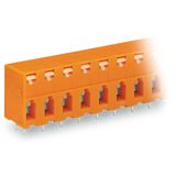 PCB terminal block push-button 2.5 mm² orange