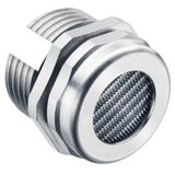 Drainage with mesh M12x1.5 nickel-plated brass