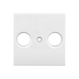 TV cover for HSBK, antenna box, 2-hole, white