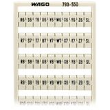 793-550 WMB marking card; as card; MARKED
