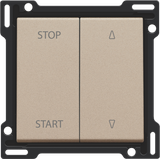 Finishing set for electrically separated roll-down shutter switch, cha