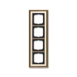 1724-848-500 Cover Frame Busch-dynasty® antique brass ivory white