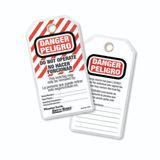 Spanish Lock out Tags  - Danger - Do not operate (Each bag contains 12) 120177