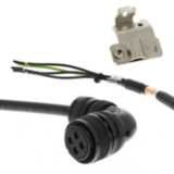 1S series servo motor power cable, 15 m, non braked, 400 V: 2 k W (100