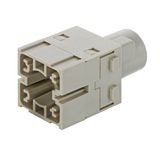 Han 200A crimp module, male