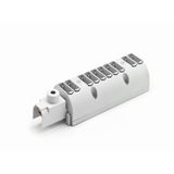 Toolless connection-socket 10x for DIN-rail mounting