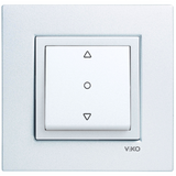 Novella-Trenda Opaque White One Button Blind Control Switch