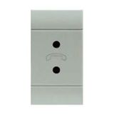 TELEPHONE OUTLET 2P SPECIAL GREY
