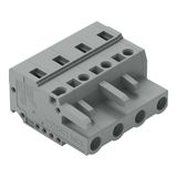 1-conductor female connector CAGE CLAMP® 2.5 mm² gray