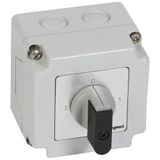 Cam switch - 3-way switch with off - PR 12 - 1P - 16 A - box 76x76 mm