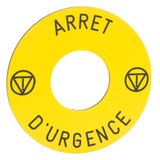 LEGEND DIAM 45MM ARRET D URGENCE FOR XB6