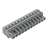 1-conductor female connector CAGE CLAMP® 2.5 mm² gray